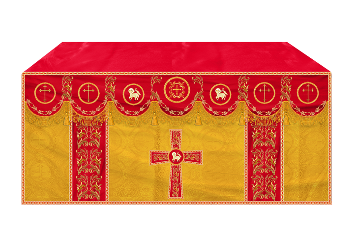 Altar Cloth with Liturgical Motif and Trims