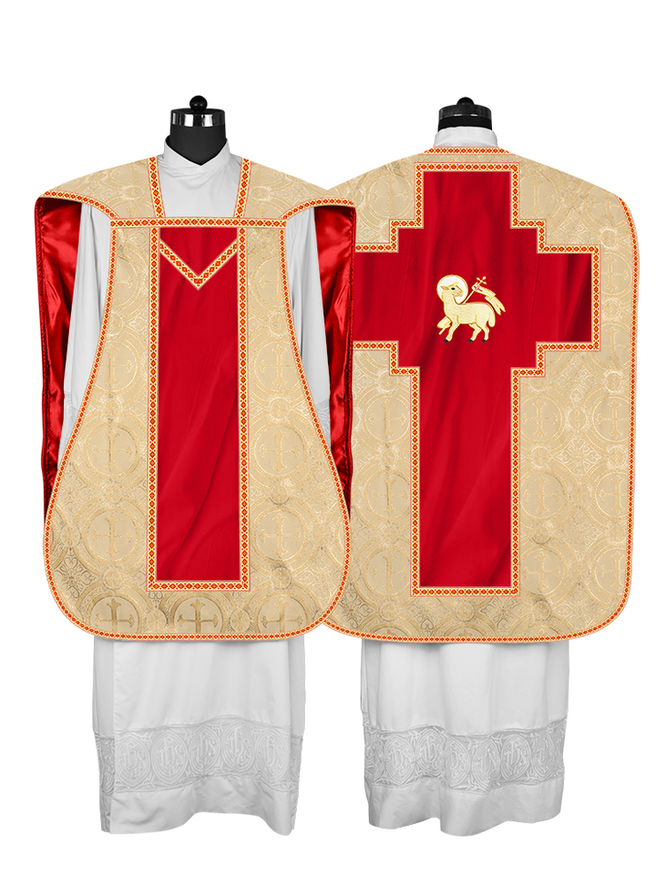 Roman chasuble with Motif and Trims