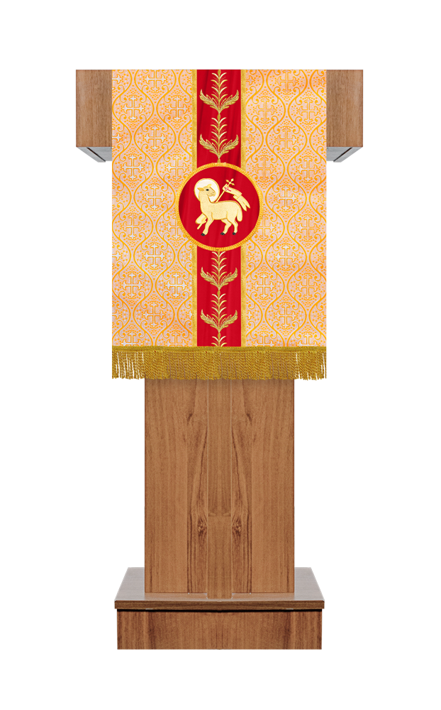 Pulpit/Lectern with Adorned Woven Braid