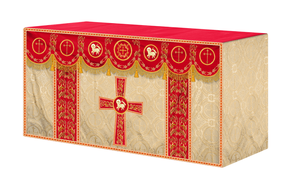 Altar Cloth with Liturgical Motif and Trims