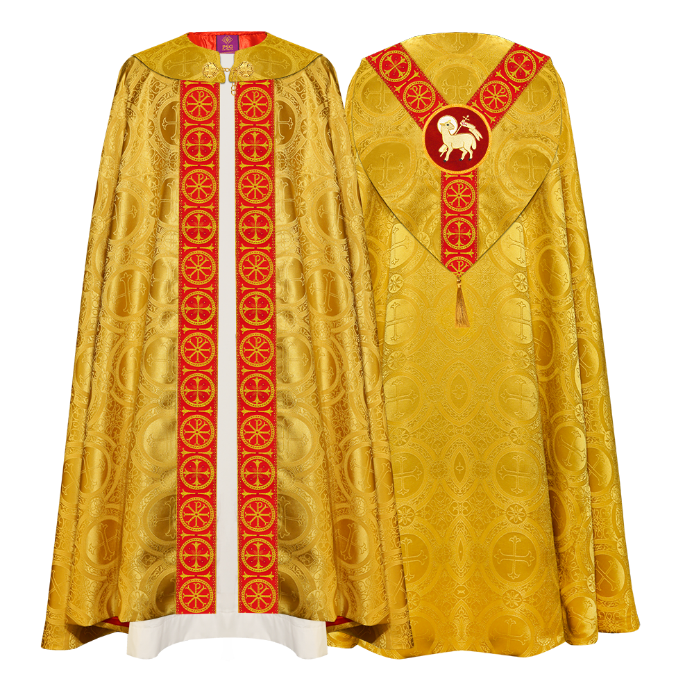 Gothic Cope Vestment with Y Type Embroidered Motif