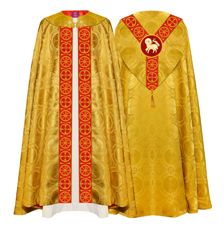 Gothic Cope Vestment with Y Type Embroidered Motif