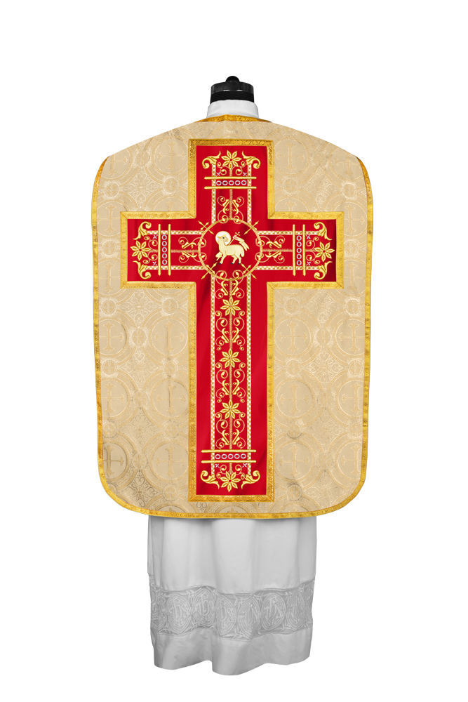 Vestimentas católicas con espalda de violín 