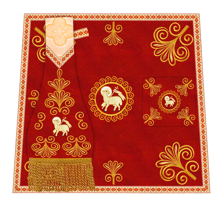 Ornate Embroidery Mass set with Motif