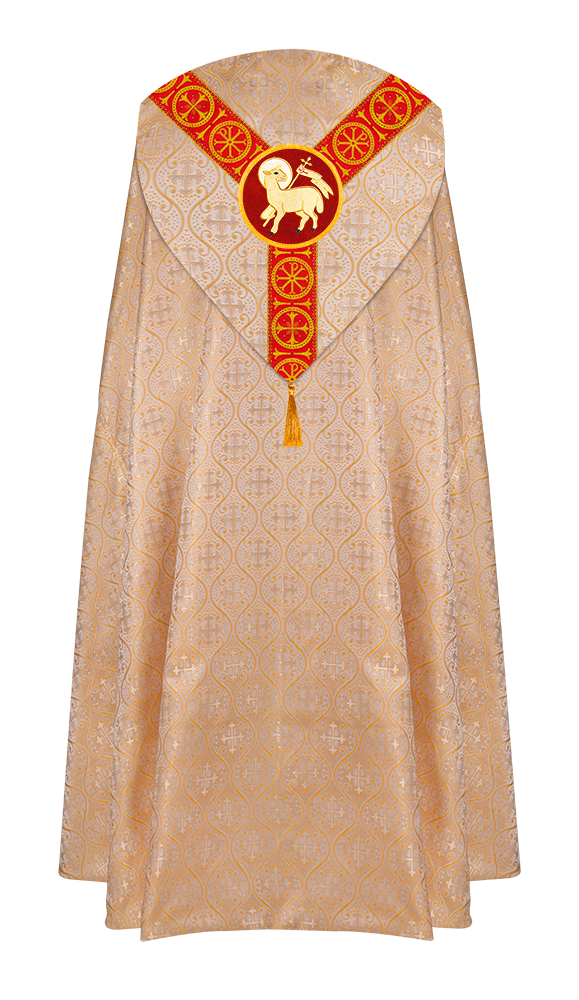 Gothic Cope Vestment with Y Type Embroidered Motif