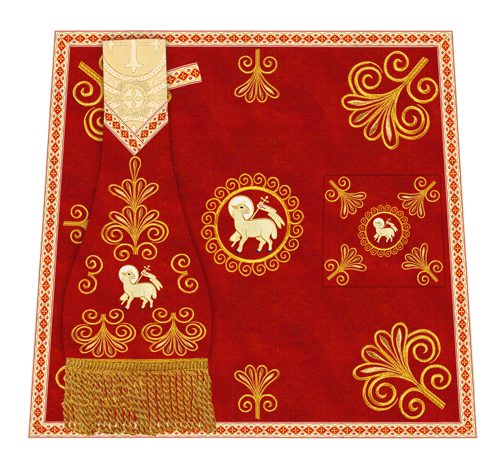 Ornate Embroidery Mass set with Motif