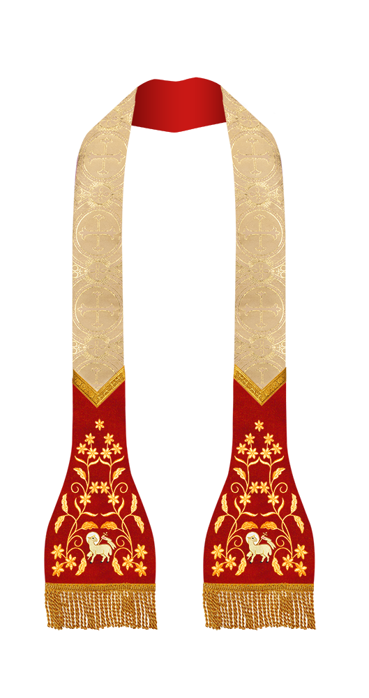 Roman Stole with Floral design