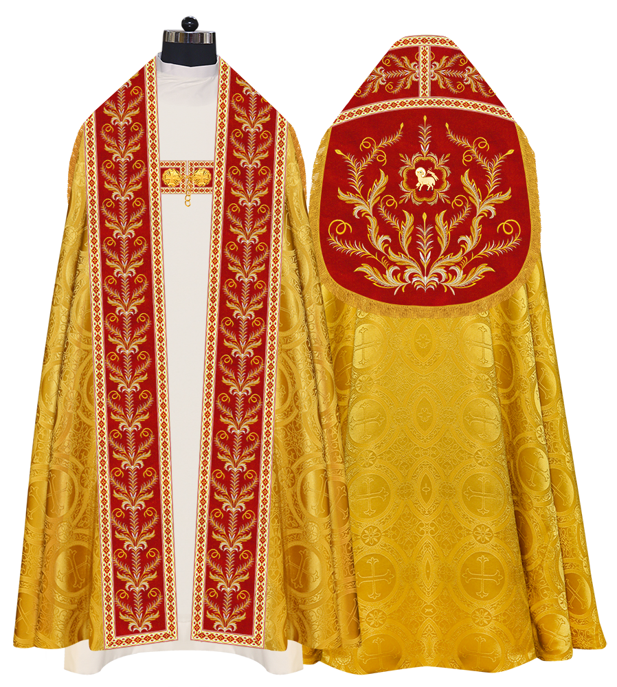 Traditional Embroidered Roman Cope Vestment