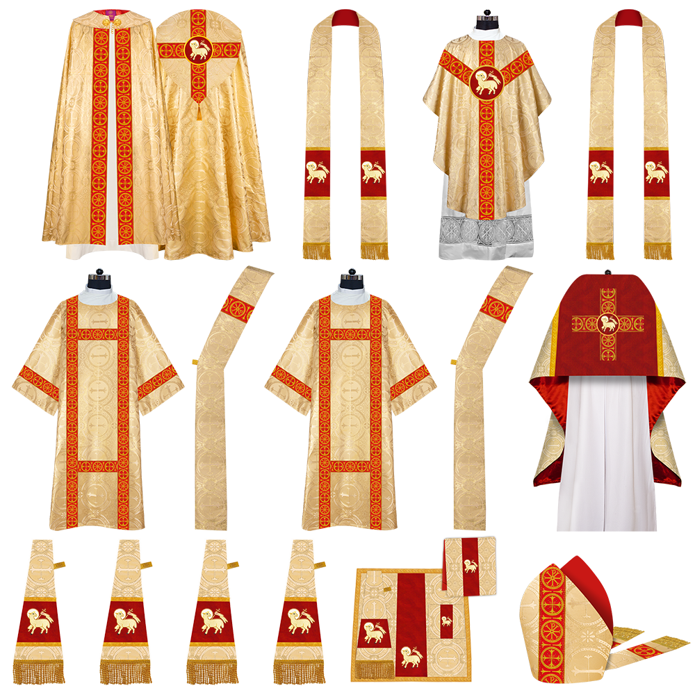 Gothic Highline Mass Set with Embroidered Motif and Trims