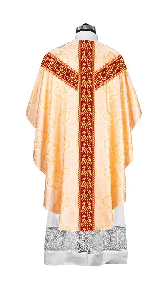 Gothic Chasuble Vestments with embroidery and trims