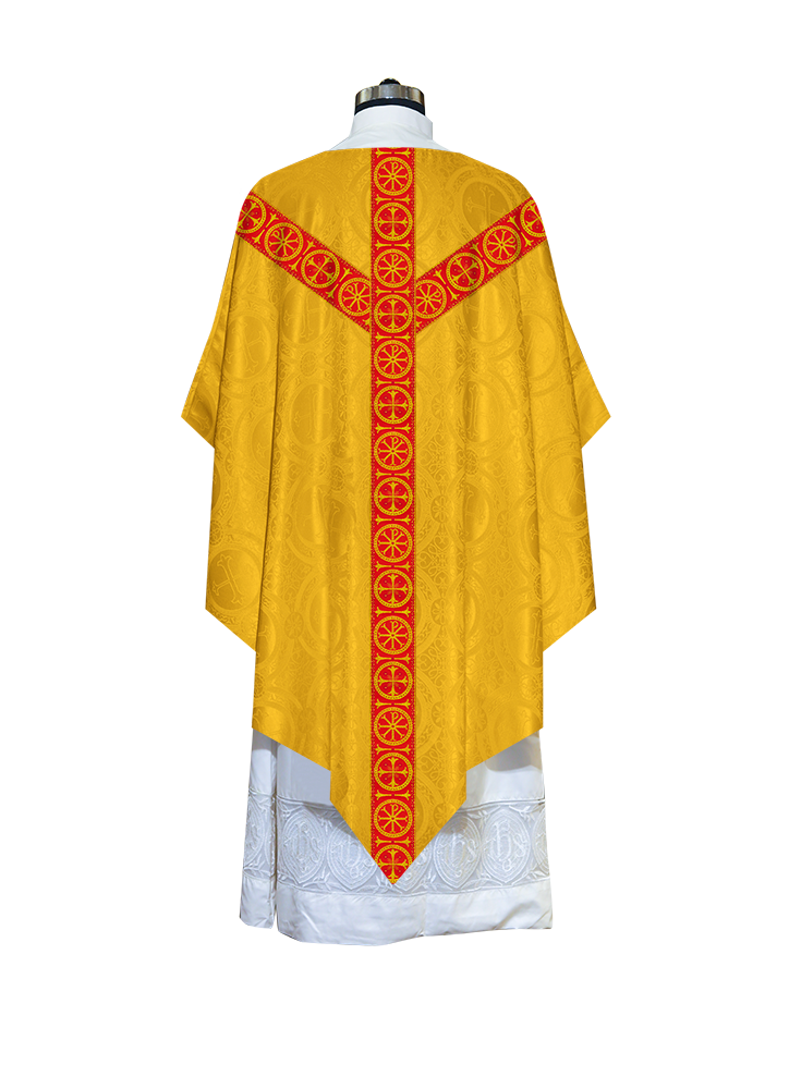 Pugin Chasuble with Detailed Braids