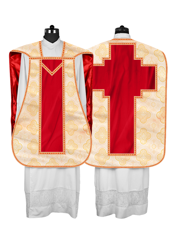Roman chasuble with Motif and Trims