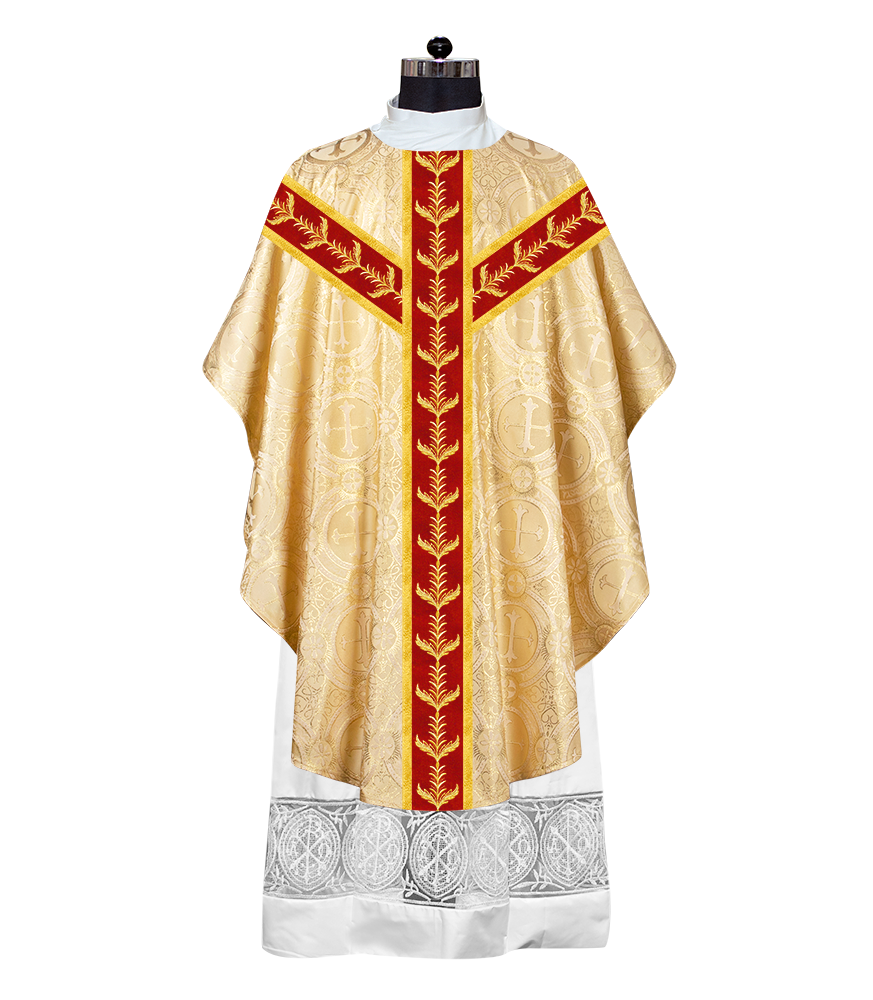 Gothic Chasuble Vestment with Lace