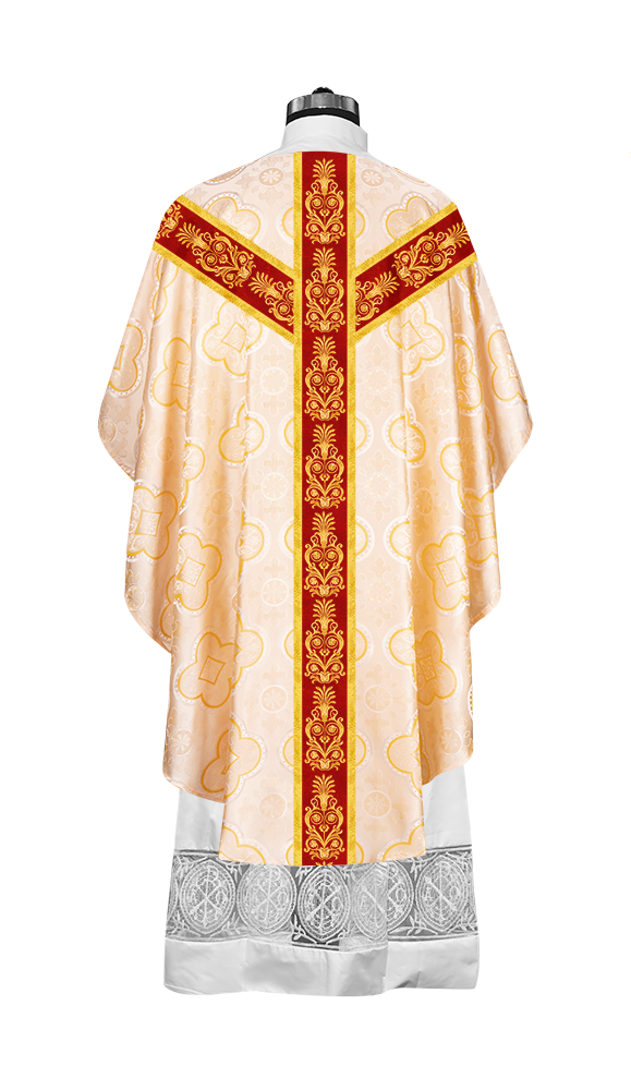 Golden Embroidery Gothic Chasuble Vestment