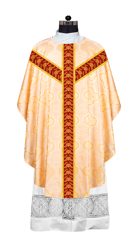 Adorned Embroidered Gothic Chasuble Vestment