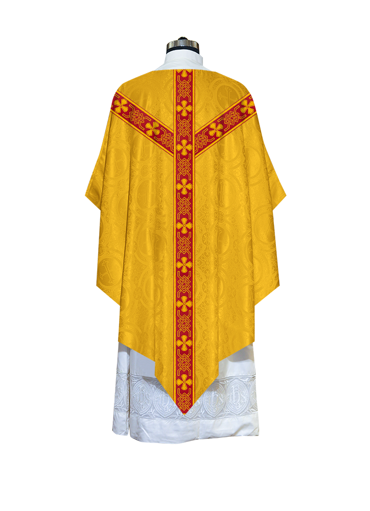 Pugin Chasuble with Detailed Braids