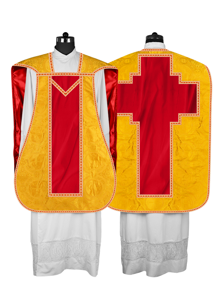 Roman chasuble with Motif and Trims
