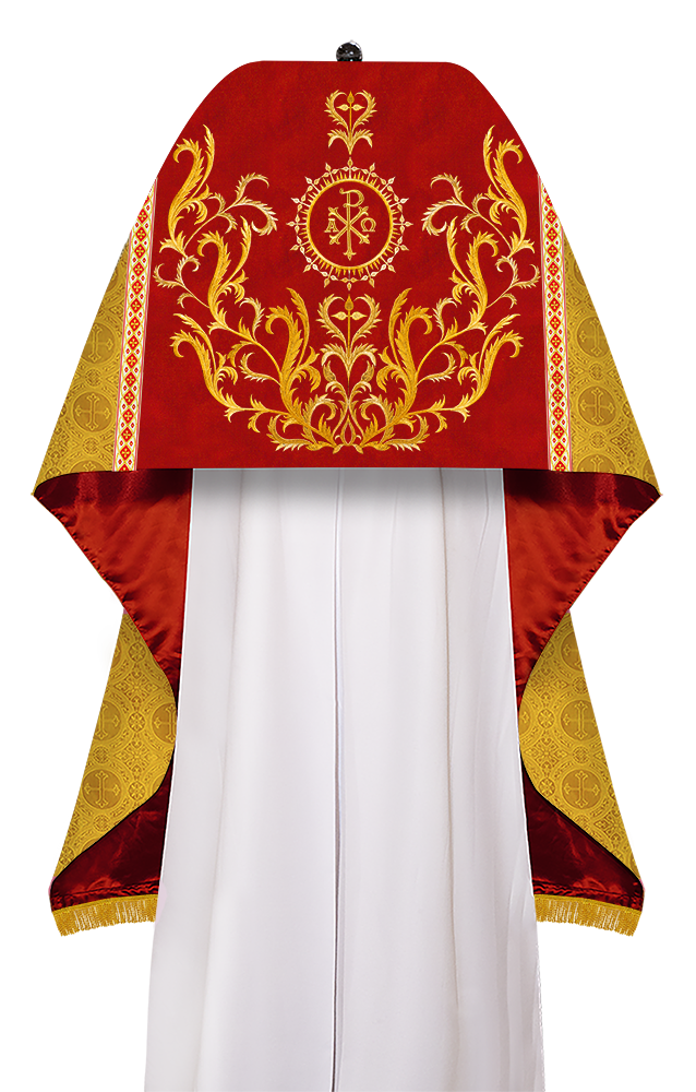 Humeral Veil Vestment with Braided Motif and Trims