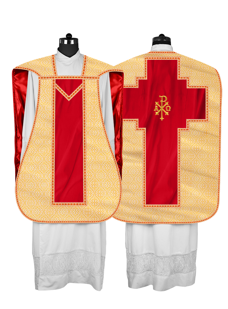 Roman chasuble with Motif and Trims