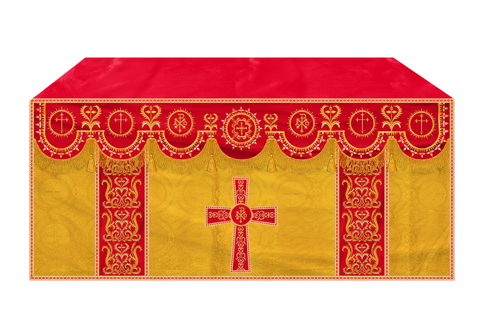 Communion Table Cloth with Embroidered Trims
