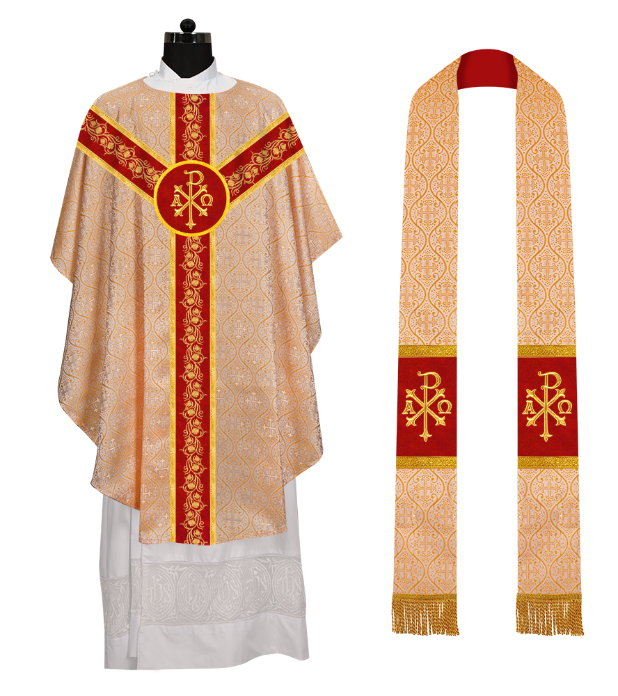 Gothic Chasuble with Grapes Embroidery