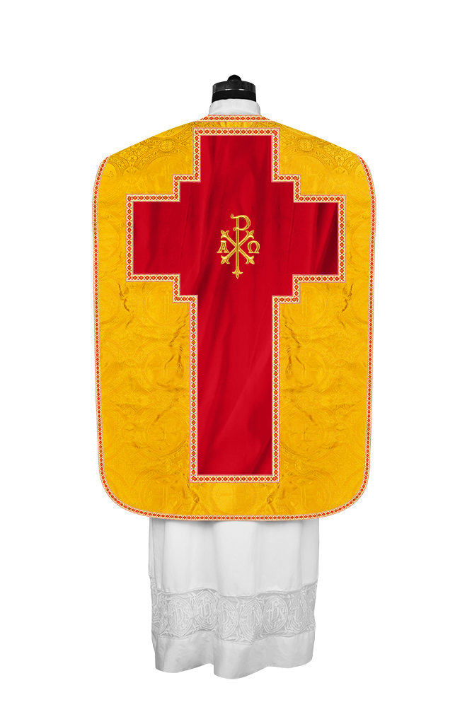 Roman chasuble with Motif and Trims