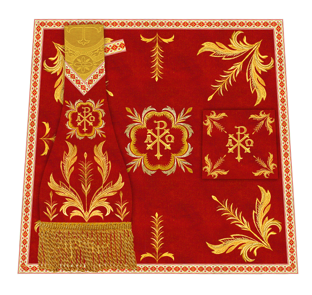 Borromean Chasuble Vestment With Liturgical Trims