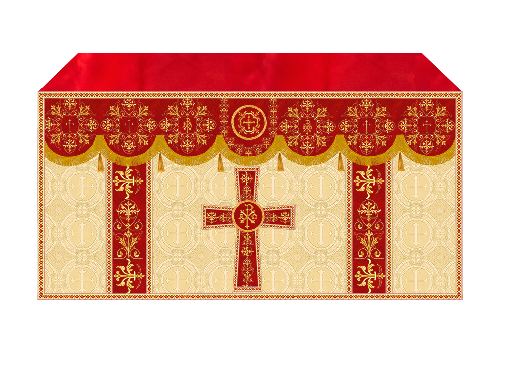 Altar Cloth with Spiritual Motif and Trims