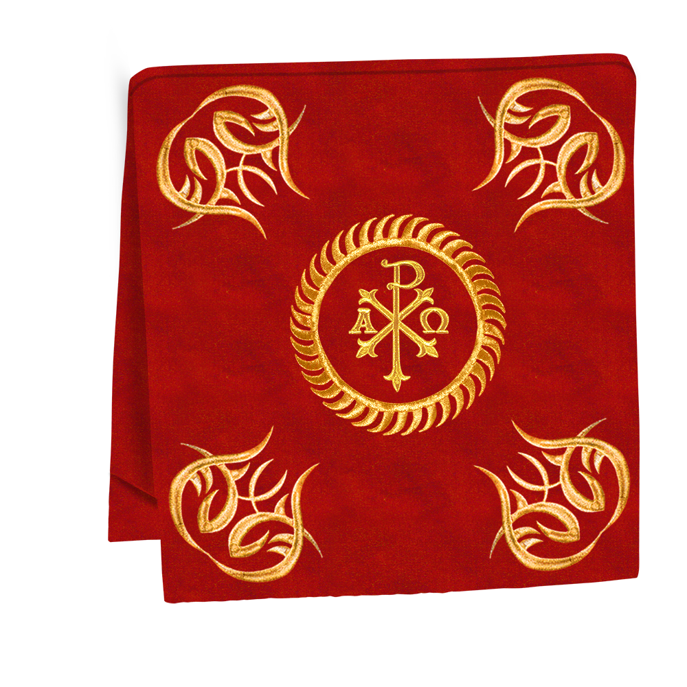 Ornate mass Set with Embroidered trims and motif