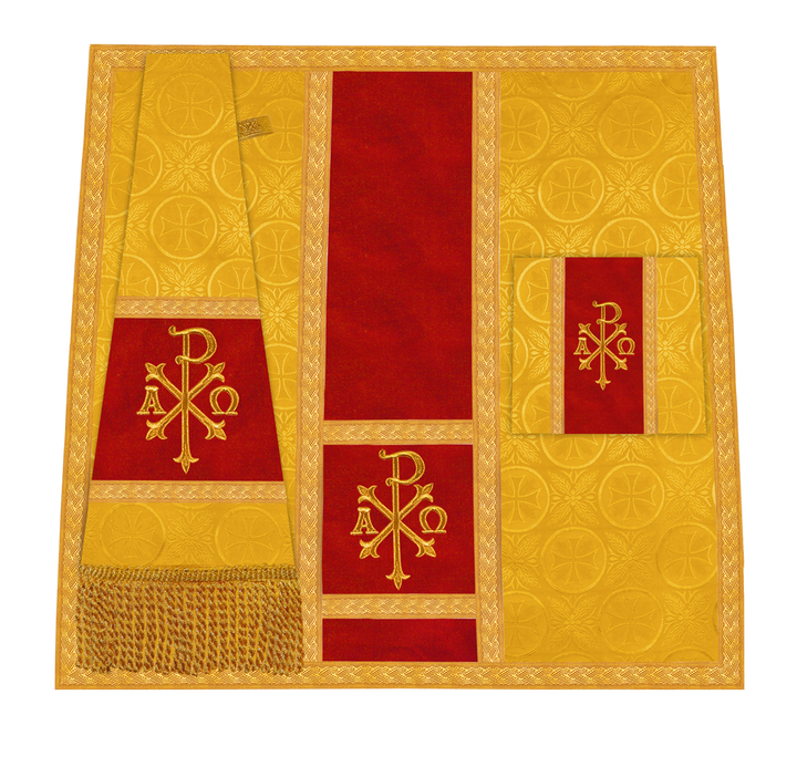 Handcrafted Altar Mass Set with Embroidered Motif