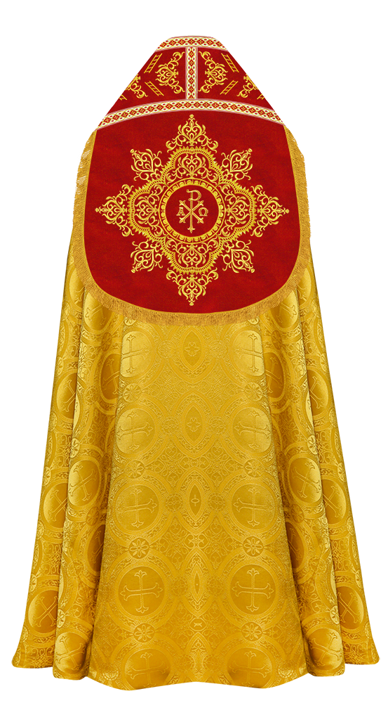 Elegant Roman Cope Vestment with Ornate Embroidery