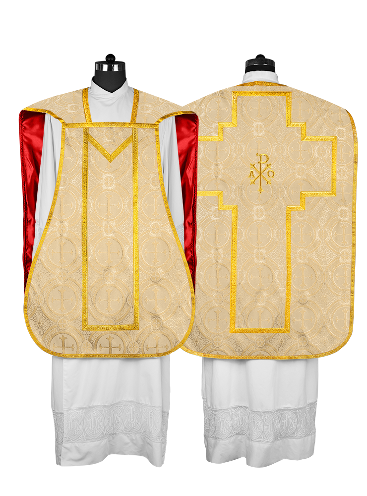 Roman Chasuble with adorned motif