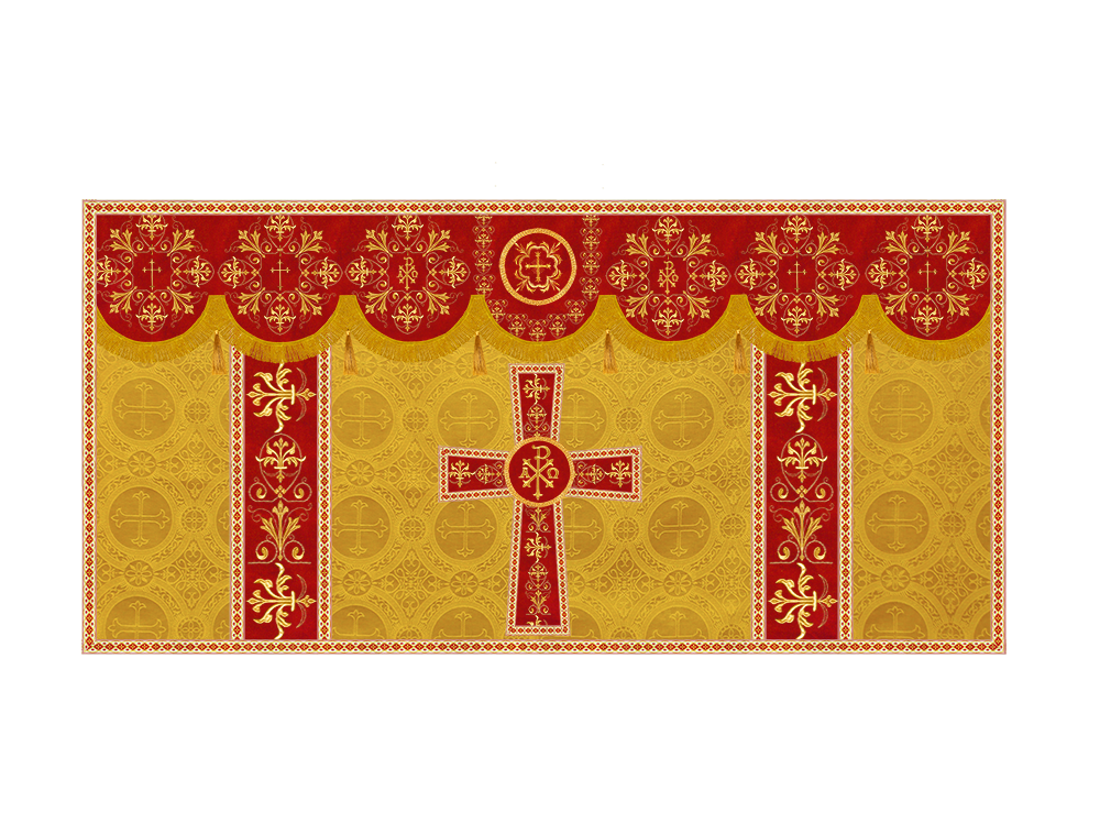 Altar Cloth with Spiritual Motif and Trims