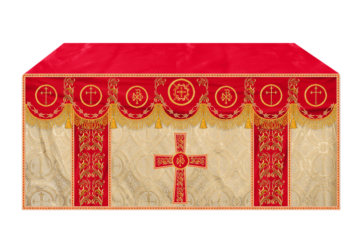 Altar Cloth with Liturgical Motif and Trims