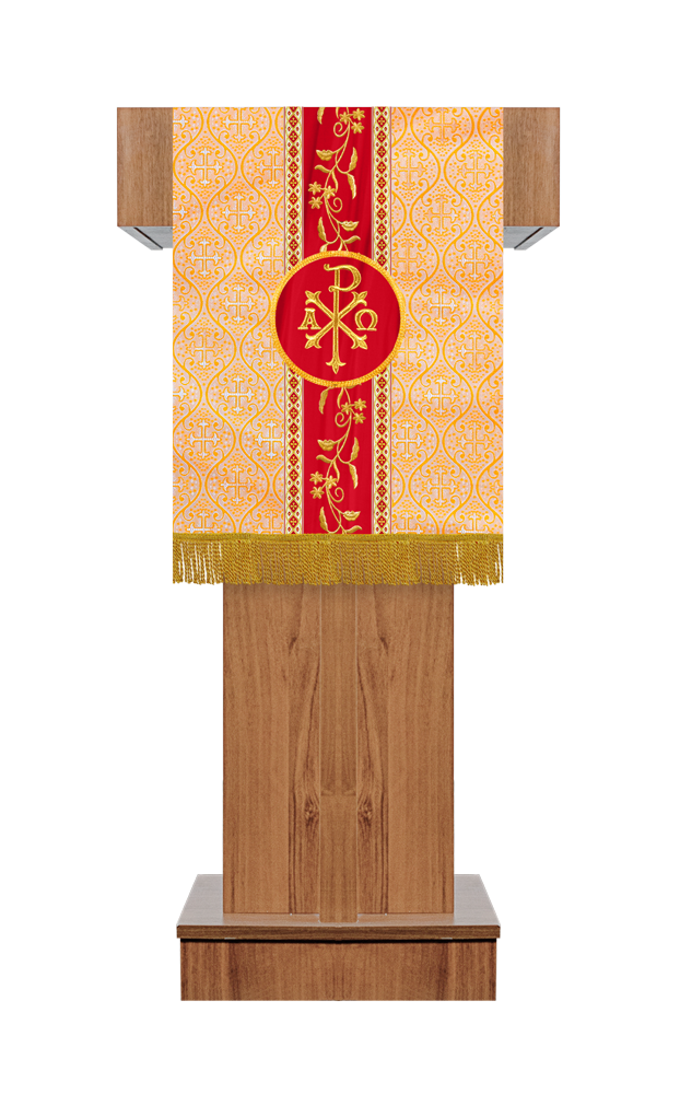 Pulpit/Lectern with Floral Trims and Orphrey