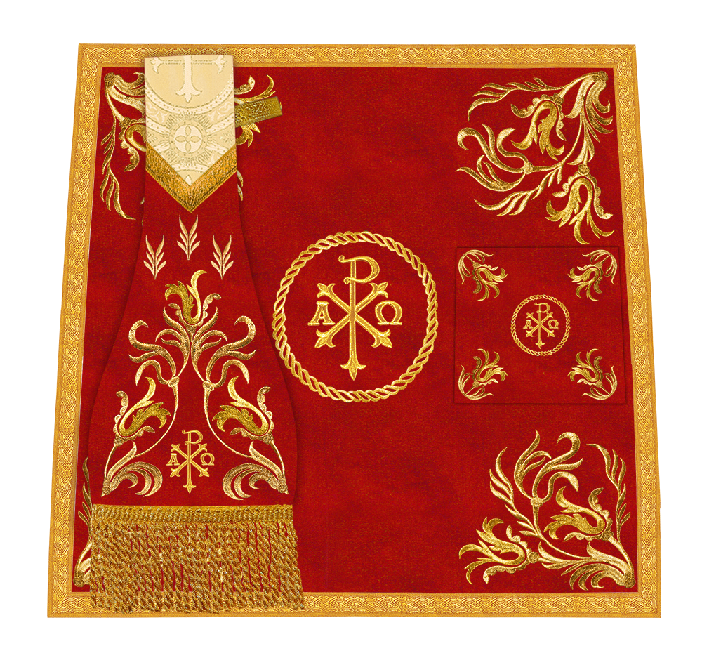 Mass set with golden embroidery