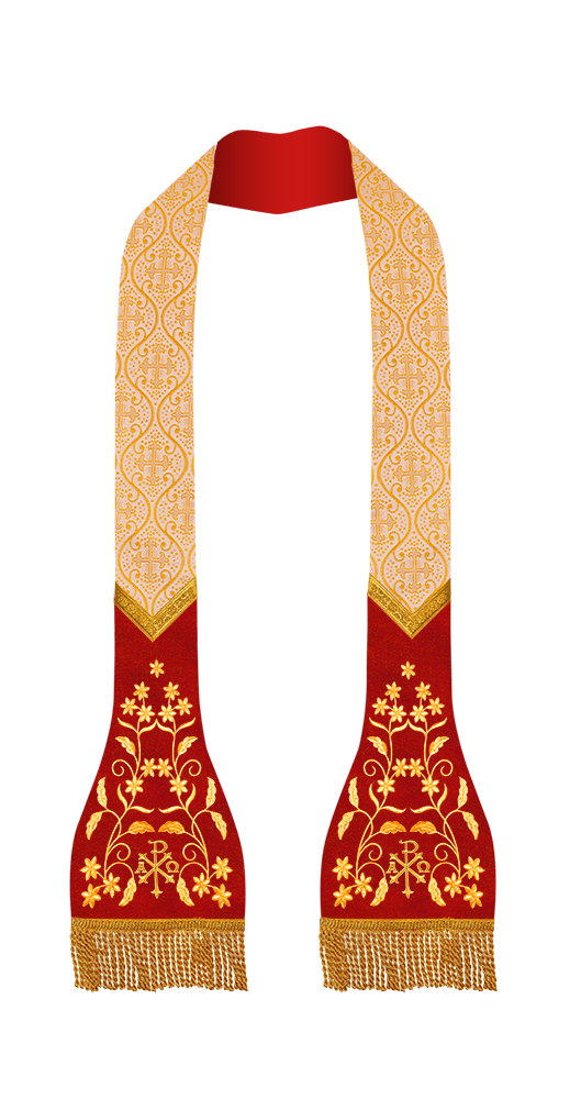 Roman Stole with Floral design