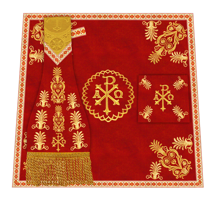 Borromean Chasuble Vestment With Detailed Braids and Trims