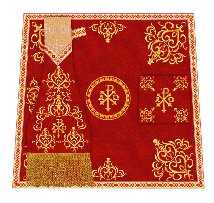 Set of Four Embroidered Roman Chasuble