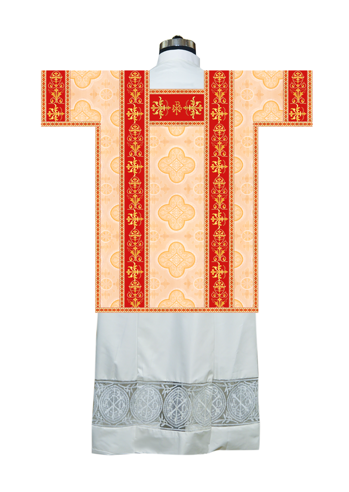 Tunicle Vestment with Ornate Braided Trims
