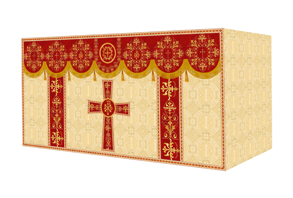 Altar Cloth with Spiritual Motif and Trims