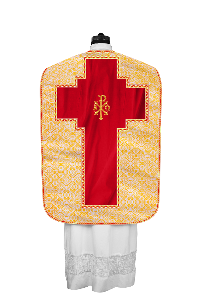 Roman chasuble with Motif and Trims