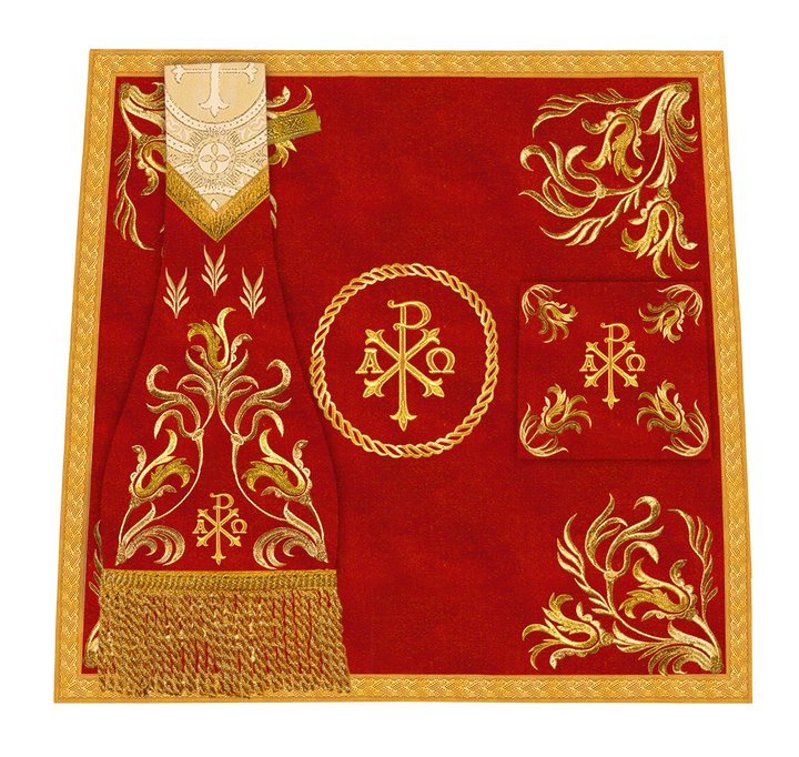 Set of Four Liturgical Roman Chasuble Vestment