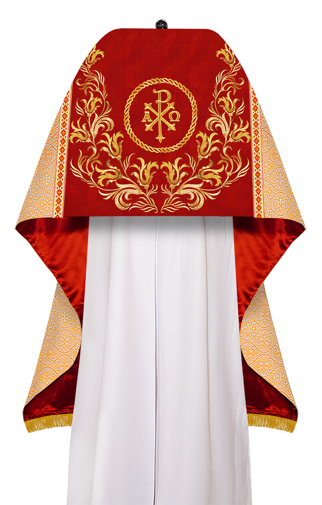 Humeral Veil Vestment with Embroidery Motif