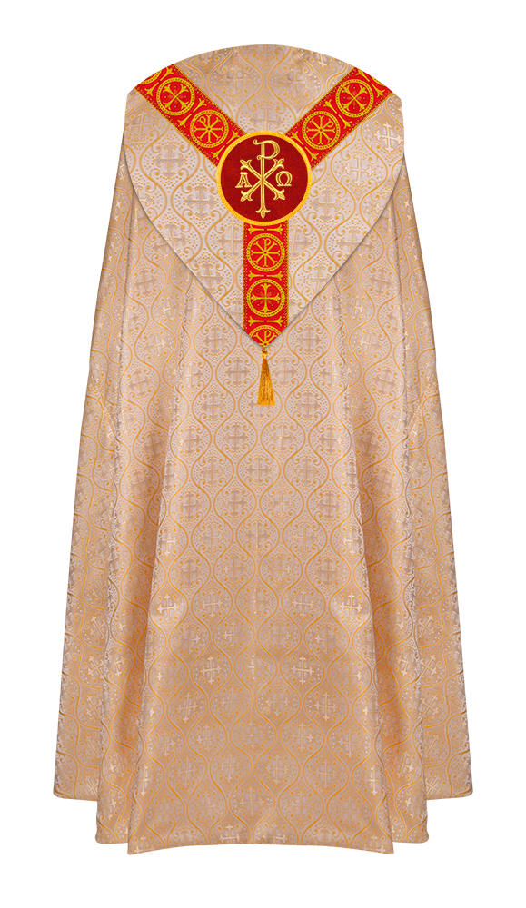 Gothic Cope Vestment with Y Type Embroidered Motif