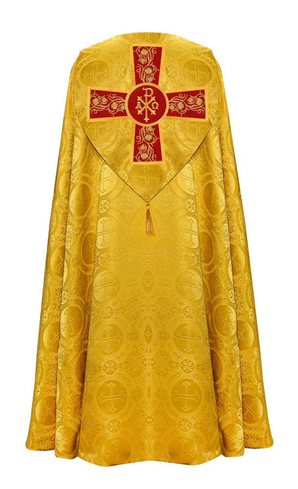 Gothic Cope Vestment with Ornate Embroidery