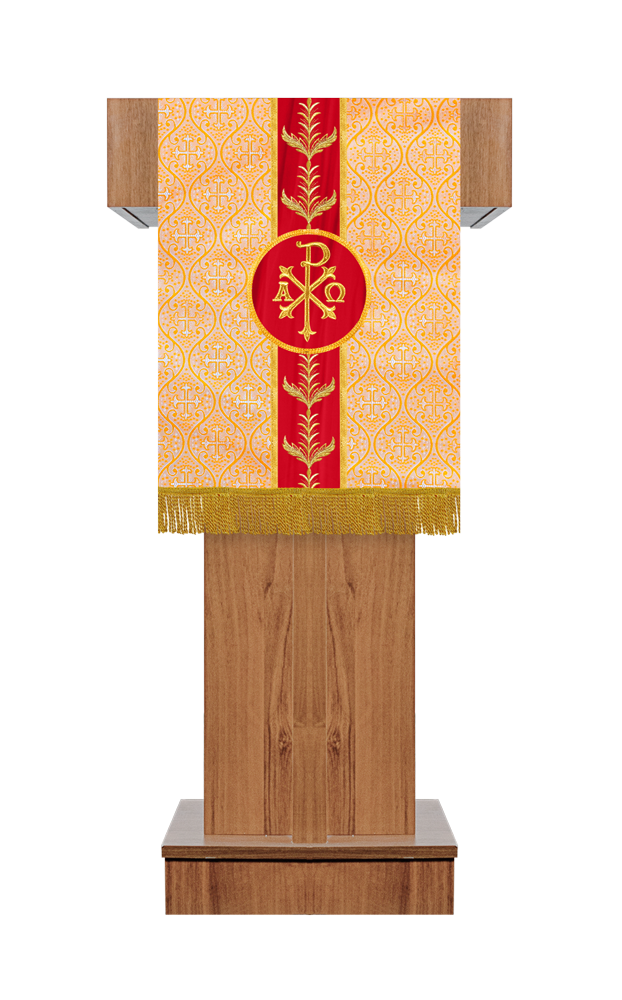 Pulpit/Lectern with Adorned Woven Braid