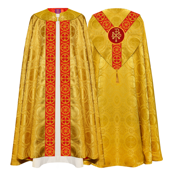 Gothic Cope Vestment with Y Type Embroidered Motif