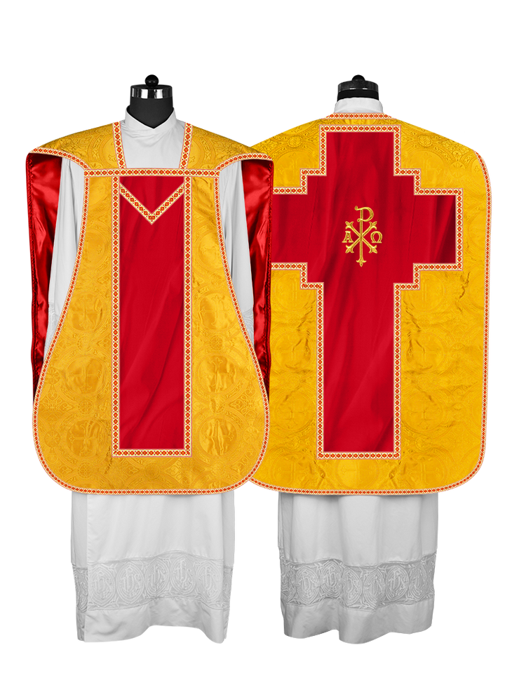 Roman chasuble with Motif and Trims