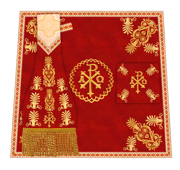 Roman Chasuble Vestments Adorned With Trims